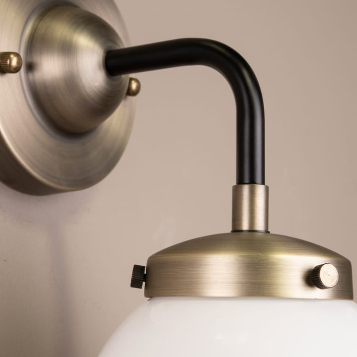 Lampada da parete Alley 1 IP44 - Antique brass-white - Globen Lighting