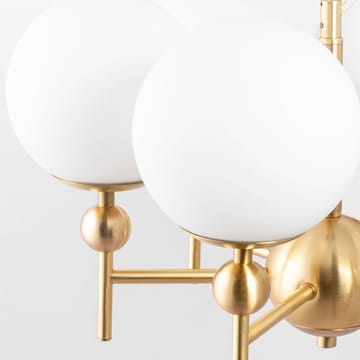 Lampadario Astrid - ottone/bianco, 8 lampadine - Globen Lighting