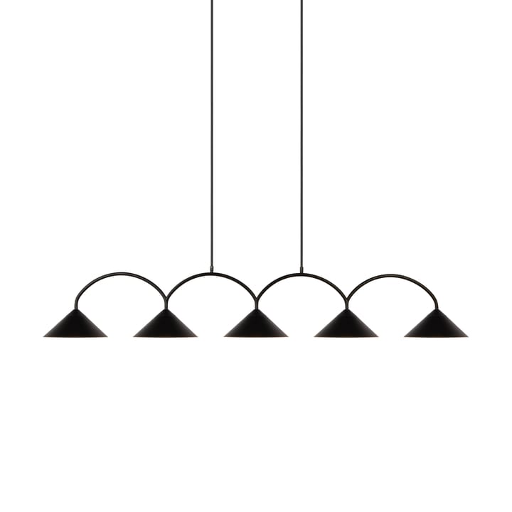 Lampadario Curve 5 - Nero - Globen Lighting