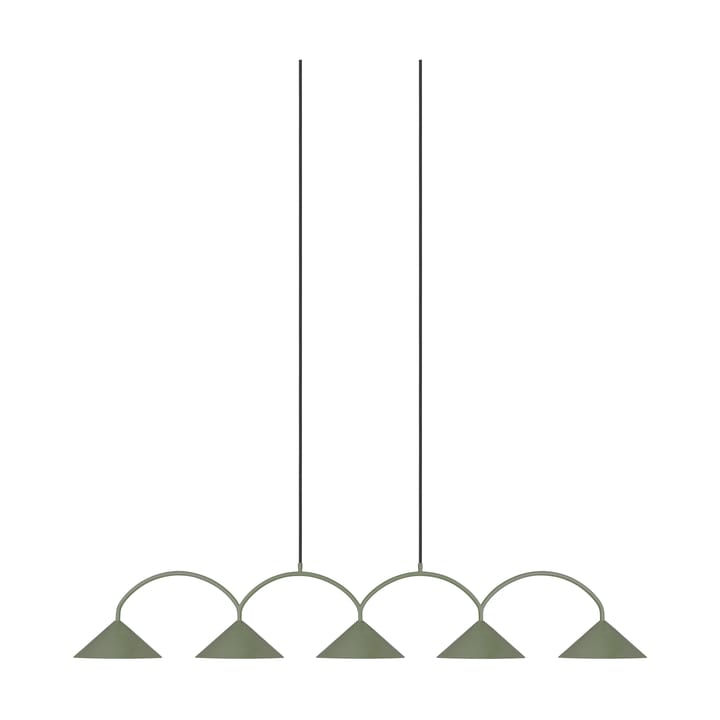 Lampadario Curve 5, Verde Globen Lighting