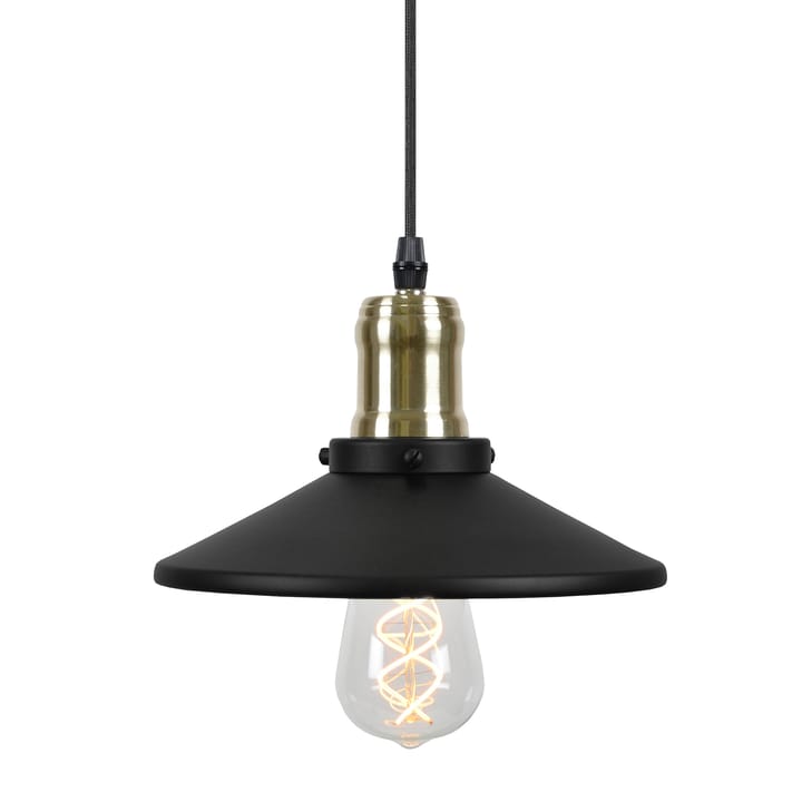 Lampadario Disc mini - Nero opaco-ottone spazzolato - Globen Lighting