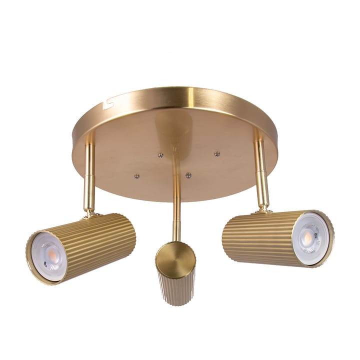 Lampadario Hubble 3, Ottone spazzolato Globen Lighting