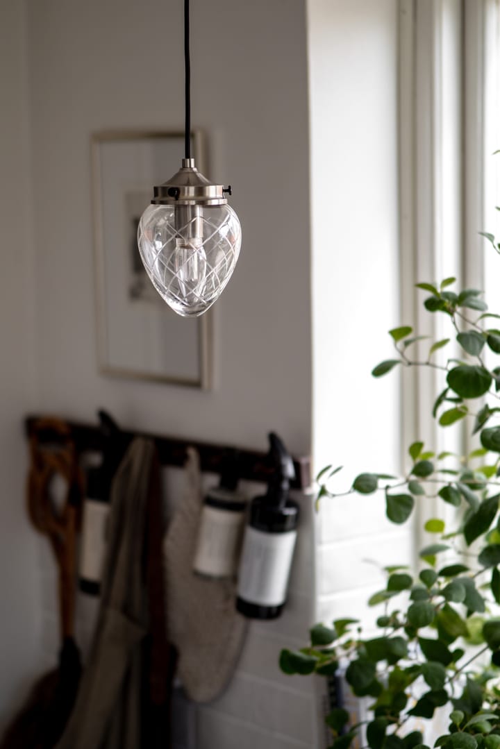 Lampadario Juni, Antique steel-clear, 11 Globen Lighting