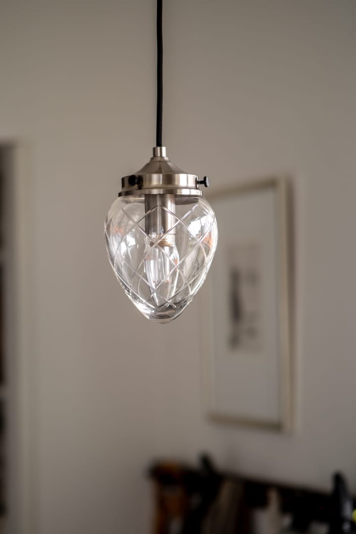 Lampadario Juni, Antique steel-clear, 11 Globen Lighting