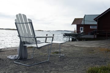 A3 sedia a sdraio - Vernice bianca su quercia zincata a caldo - Grythyttan Stålmöbler