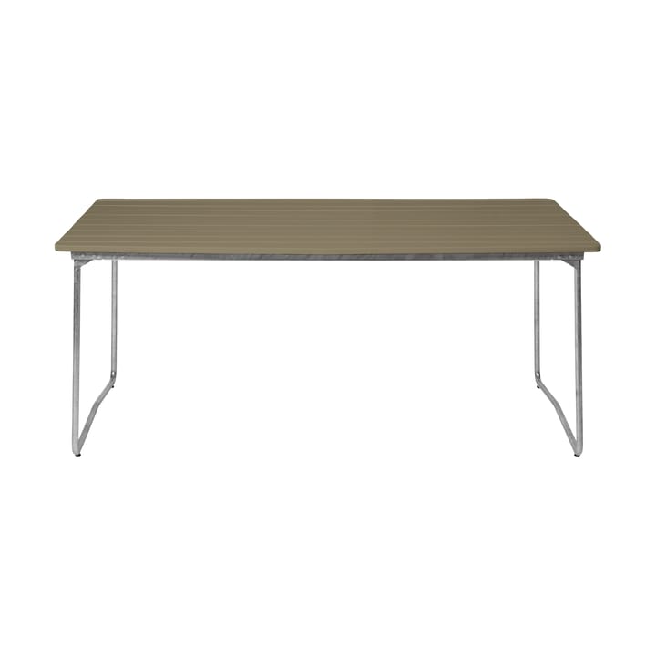 B31 170 tavolo da pranzo, Light green oak-hot galvanized base Grythyttan Stålmöbler