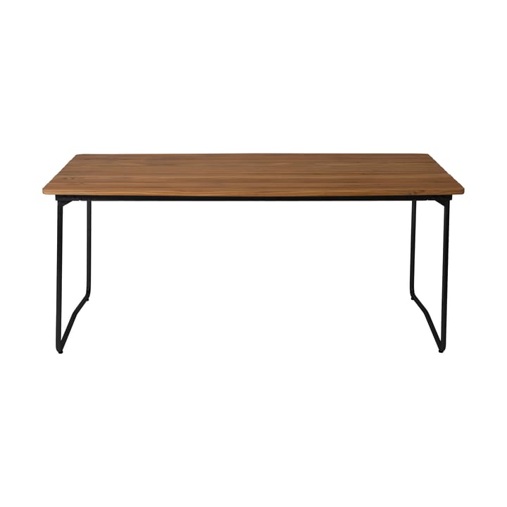 B31 170 tavolo da pranzo, Untreated teak-black base Grythyttan Stålmöbler