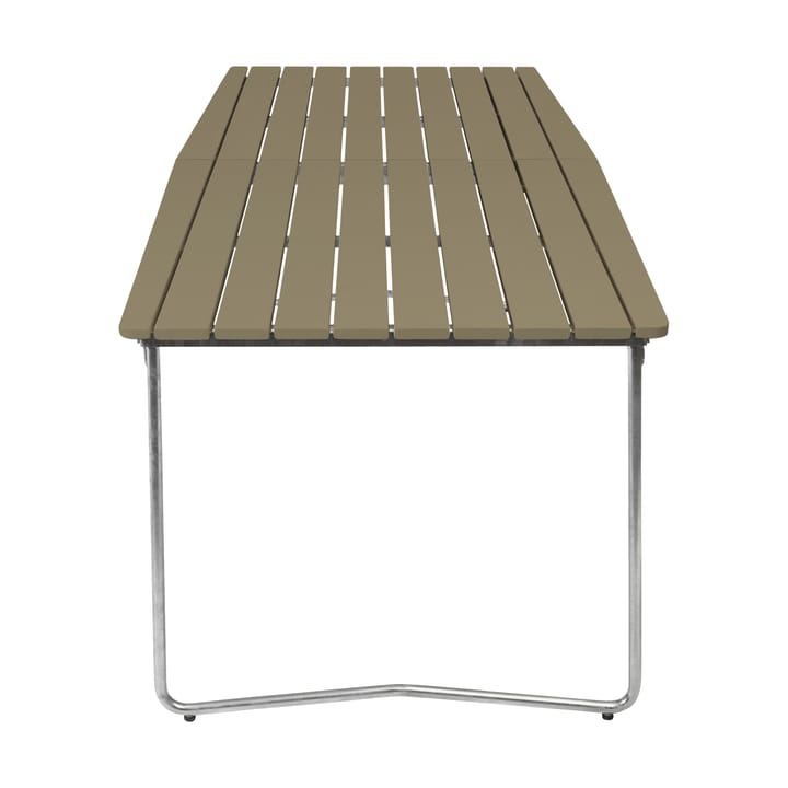 Table B31 tavolo da pranzo 230 cm, Light green oak-hot galvanized base Grythyttan Stålmöbler