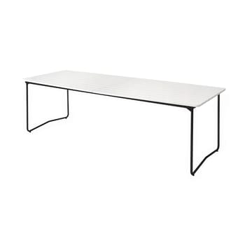 Table B31 tavolo da pranzo 230 cm - White lacquered oak-black base - Grythyttan Stålmöbler