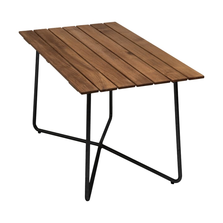 Tavolo B25A - Untreated teak-black base - Grythyttan Stålmöbler