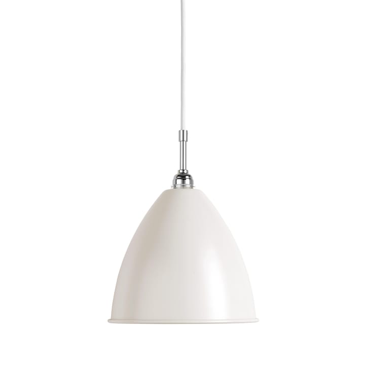 Lampada a sospensione Bestlite BL9M, Bianco opaco-cromo GUBI