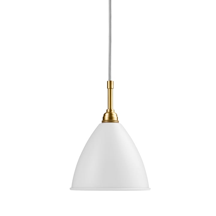 Lampada a sospensione Bestlite BL9S, bianco opaco-ottone GUBI