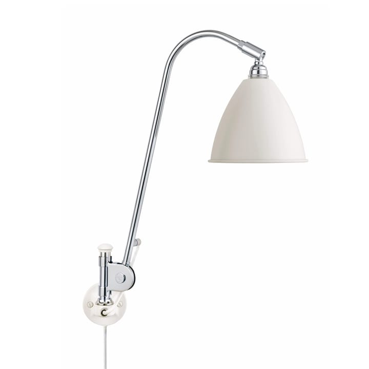 Lampada da parete Bestlite BL6 - Bianco opaco-cromo - GUBI