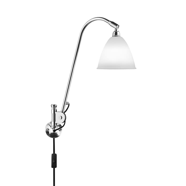 Lampada da parete Bestlite BL6, bone china-chrome GUBI