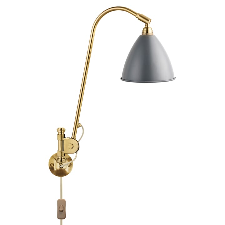 Lampada da parete Bestlite BL6 - grigio-ottone - GUBI