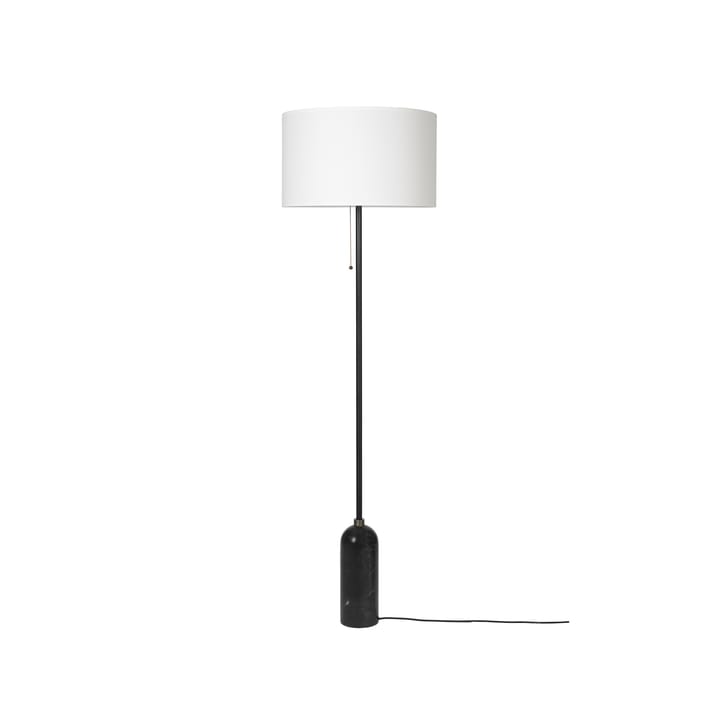 Lampada da pavimento Gravity - marmo nero/bianco - GUBI