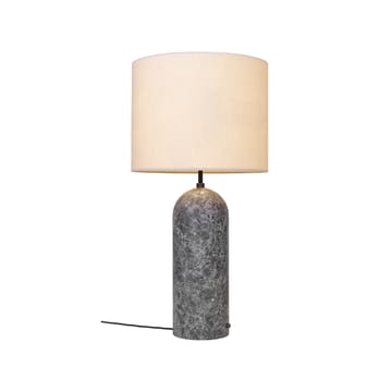 Lampada da pavimento Gravity XL - marmo grigio/bianco, bassa - GUBI