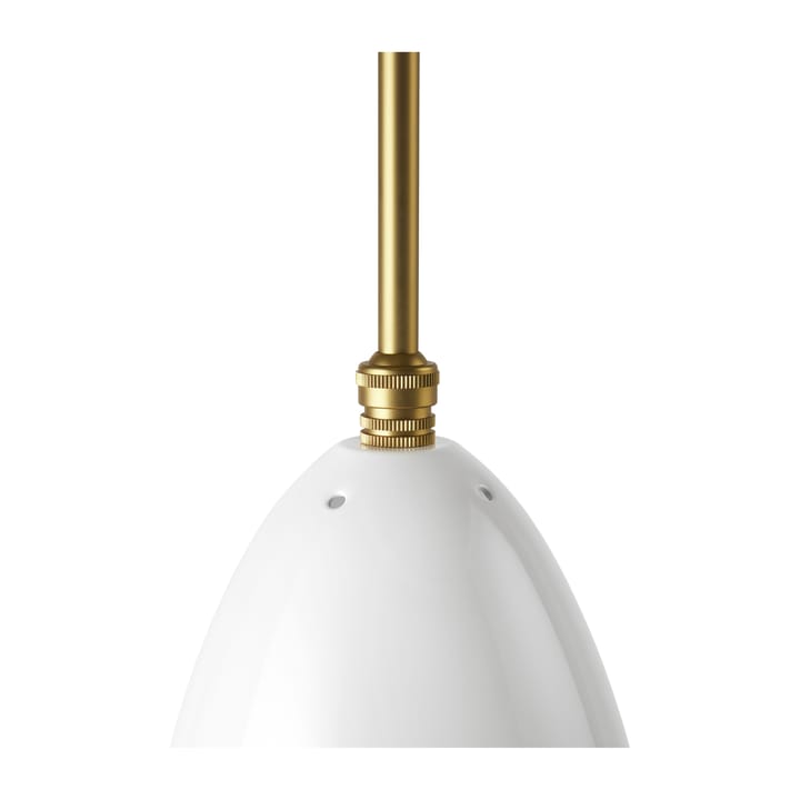 Lampada da soffitto Gräshoppa lucida, Alabaster white-brass GUBI