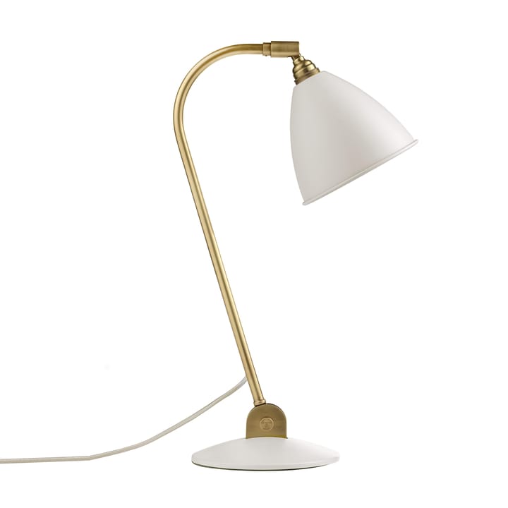 Lampada da tavolo Bestlite BL2, bianco opaco-ottone GUBI