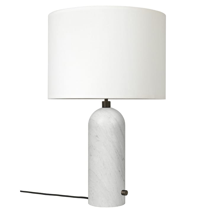 Lampada da tavolo Gravity L, marmo bianco - bianco GUBI