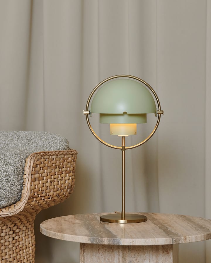 Lampada da tavolo Multi-Lite, Brass-desert sage GUBI