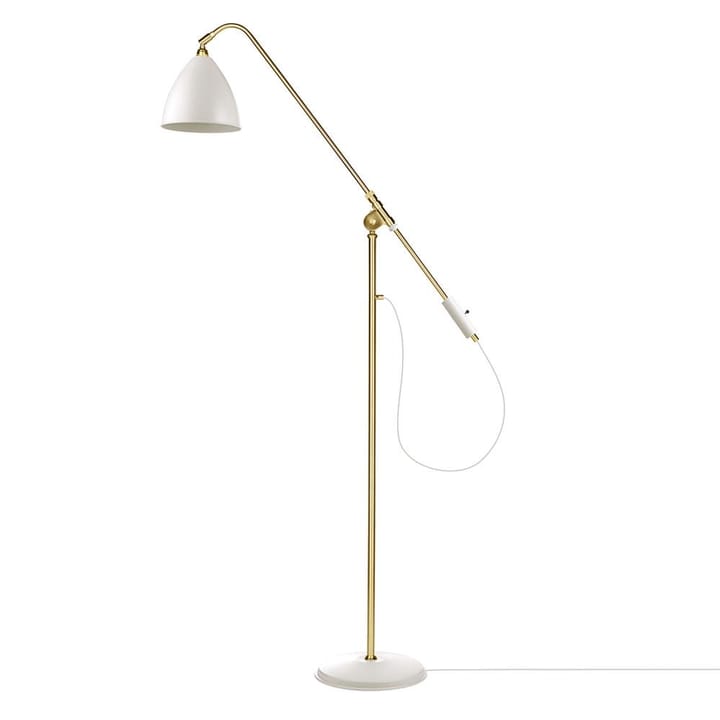 Lampada da terra Bestlite BL4M - Bianco opaco, ottone - GUBI