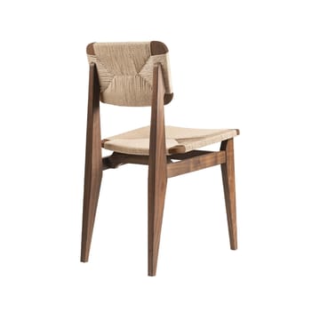 Sedia C-Chair - noce americano, seduta e schienale intrecciati in materiale naturale - GUBI