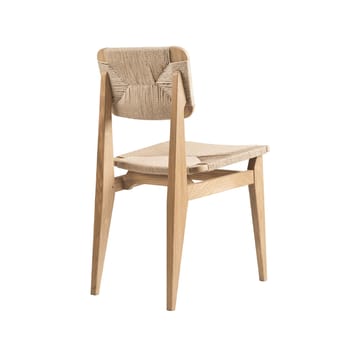 Sedia C-Chair - rovere oliato, seduta e schienale intrecciati in materiale naturale - GUBI