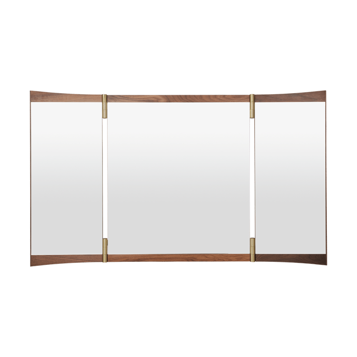 Specchio Vanity 3 - Noce, ottone - GUBI