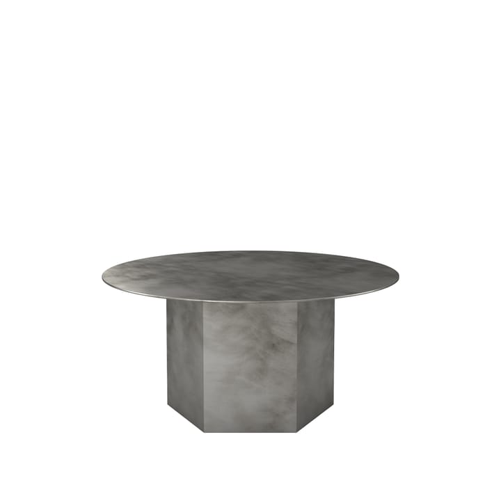 Tavolino da caffè Epic Steel - grigio nebbia, Ø 80 cm - GUBI