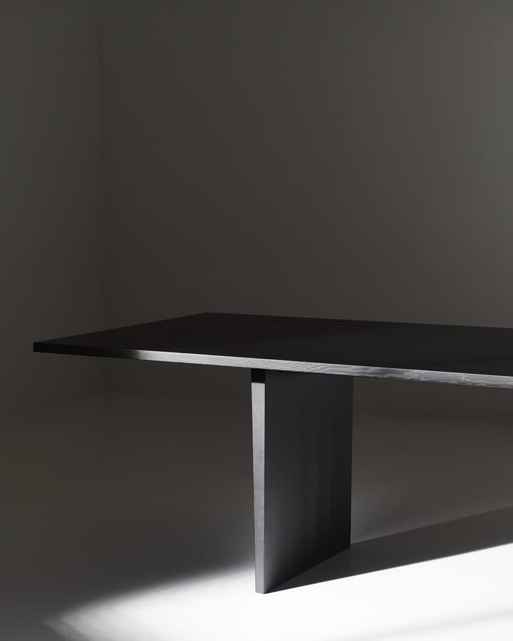 Tavolo da pranzo Private 100x320 cm, Marrone, rovere tinto nero GUBI