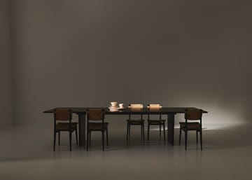 Tavolo da pranzo Private 100x320 cm - Marrone, rovere tinto nero - GUBI