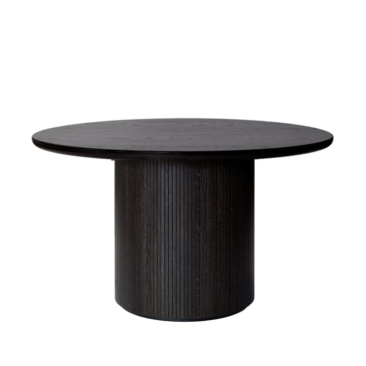 Tavolo da pranzo rotondo Moon - rovere marrone/macchiato nero, Ø 150 cm - GUBI