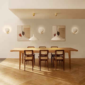 Tavolo da pranzo S-table - rovere laccato opaco, estensibile - GUBI