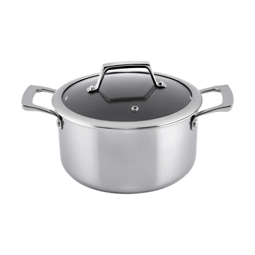 Casseruola con rivestimento ibrido Hâws Santo con coperchio 3,4 L - Acciaio inossidabile - Hâws