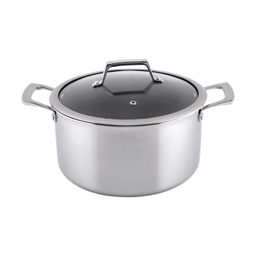 Casseruola con rivestimento ibrido Hâws Santo con coperchio 5,8 L - Acciaio inossidabile - Hâws