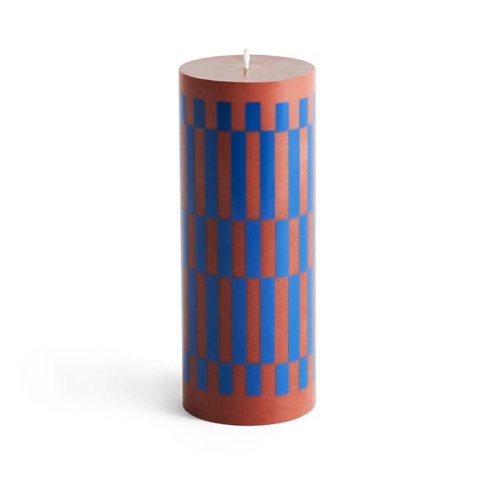 Candela a cero Column Candle 20 cm - Marrone, blu - HAY