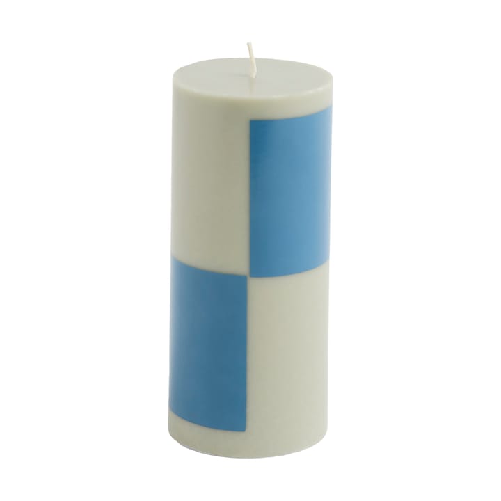 Candela a colonna Column Candle piccola 15 cm - Grey-blue - HAY