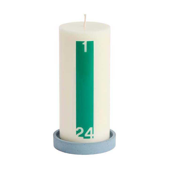 Candela calendario e lanterna 6,8 cm - Bold Off white-green - HAY