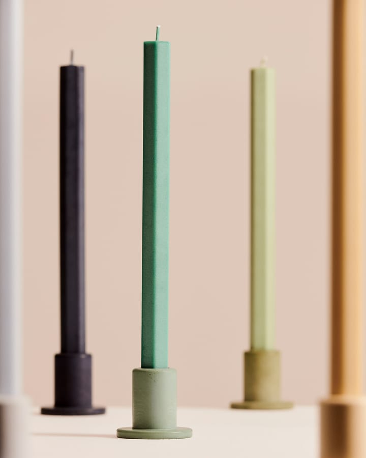 Candelabro Tube in cemento 5,5 cm - Dusty green - HAY