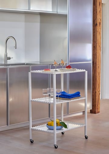 Carrello portavivande Arcs Trolley High - Eggshell - HAY