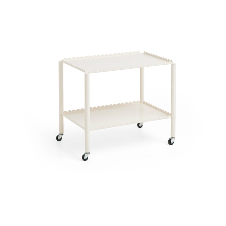 Carrello portavivande Arcs Trolley Low - Eggshell - HAY