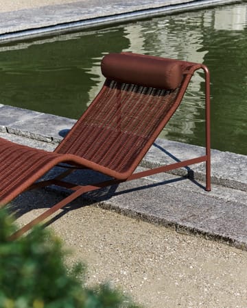 Chaise longue Palissade Cord   - Iron red - HAY