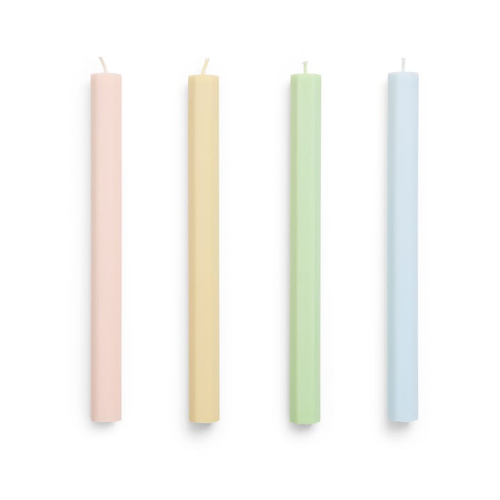 Confezione da 4 candele miste Hexagon Candle - Fresh - HAY