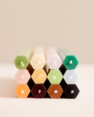 Confezione da 4 candele miste Hexagon Candle - Fresh - HAY