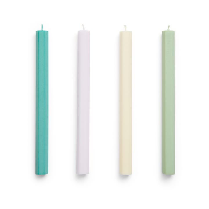 Confezione da 4 candele miste Hexagon Candle - Pastel - HAY