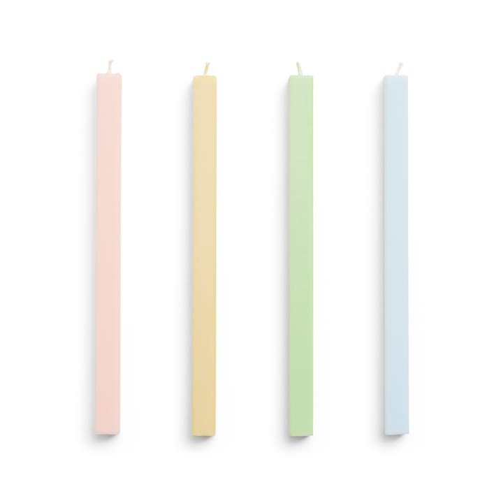 Confezione da 4 candele miste Square Candle - Fresh - HAY