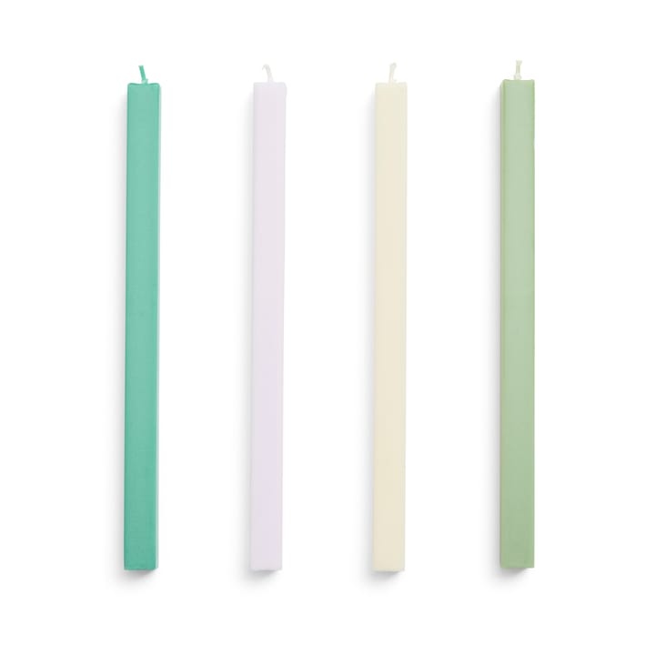 Confezione da 4 candele miste Square Candle - Pastel - HAY