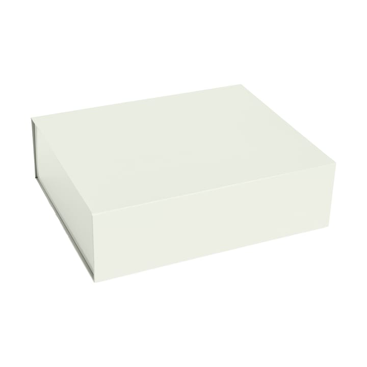 Contenitore con coperchio Colour Storage L 34,5x41.5 cm - Chalk white - HAY