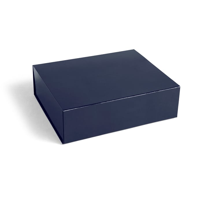 Contenitore con coperchio Colour Storage L 34,5x41.5 cm - Midnight blue - HAY